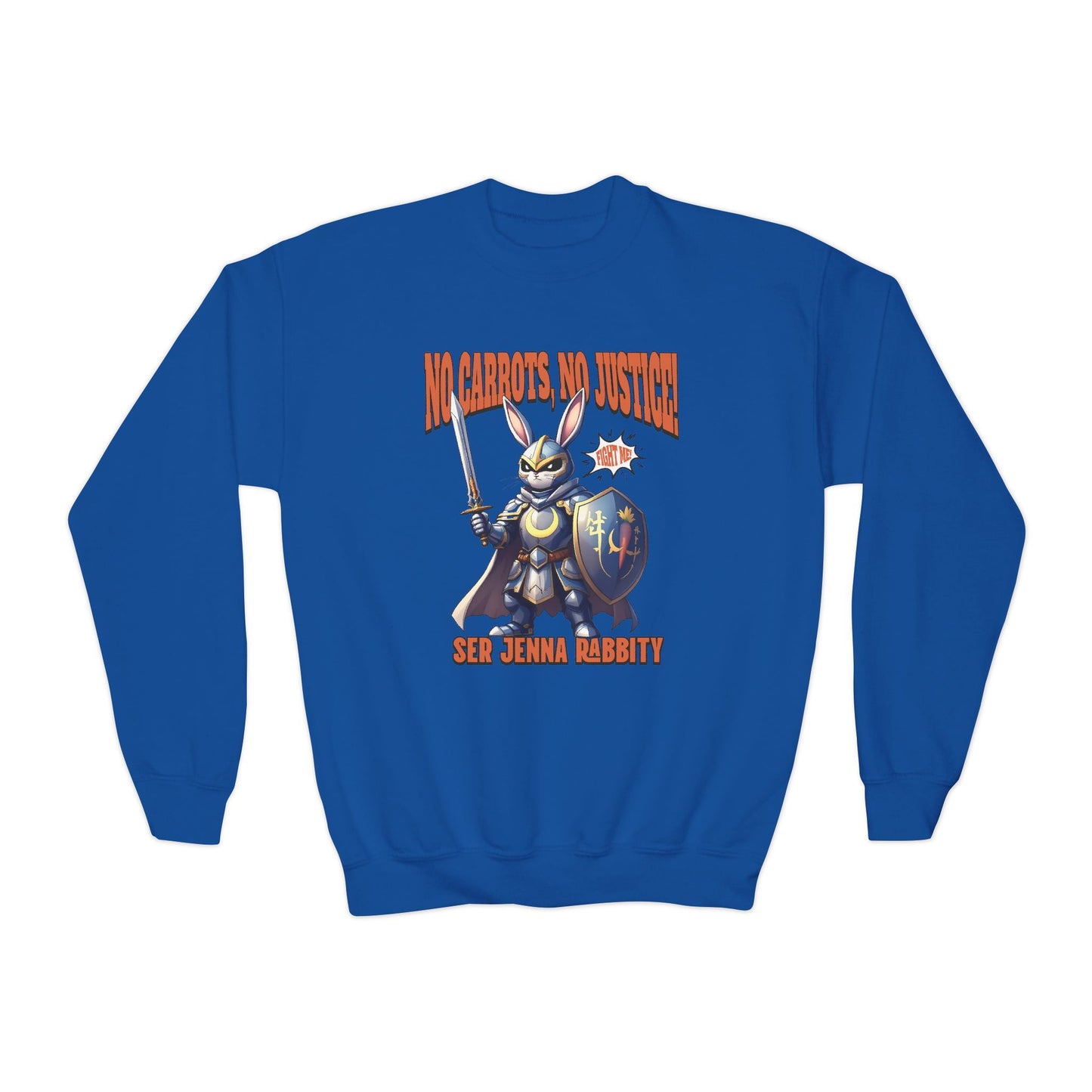 No Carrots, No Justice! Ser Jenna Rabbity Kid Sweatshirt