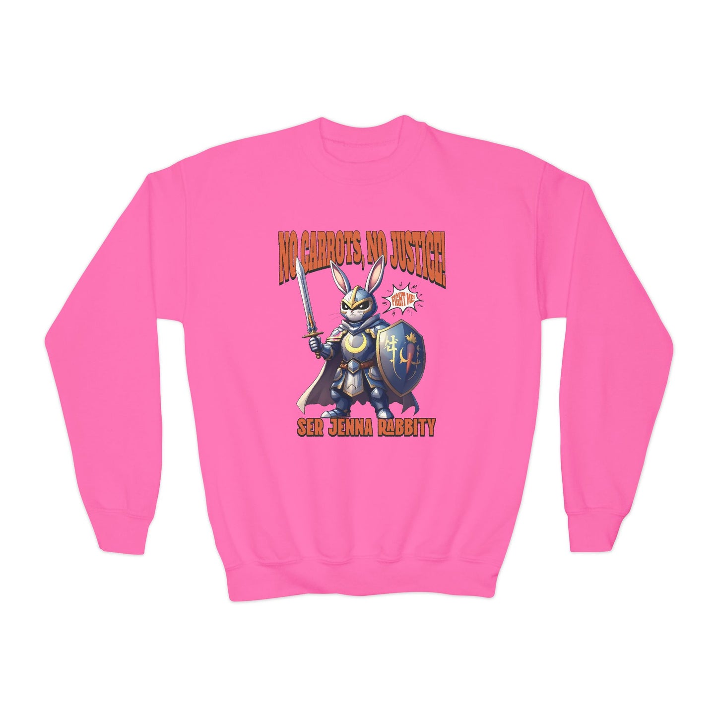 No Carrots, No Justice! Ser Jenna Rabbity Kid Sweatshirt