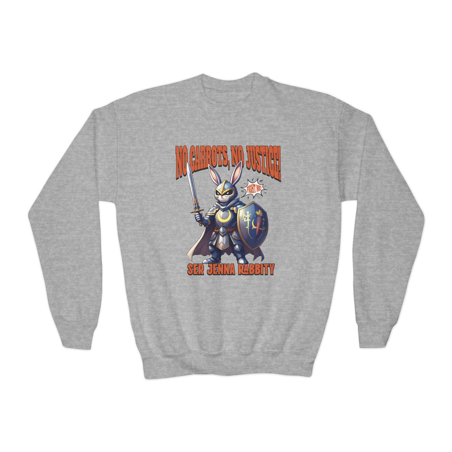 No Carrots, No Justice! Ser Jenna Rabbity Kid Sweatshirt