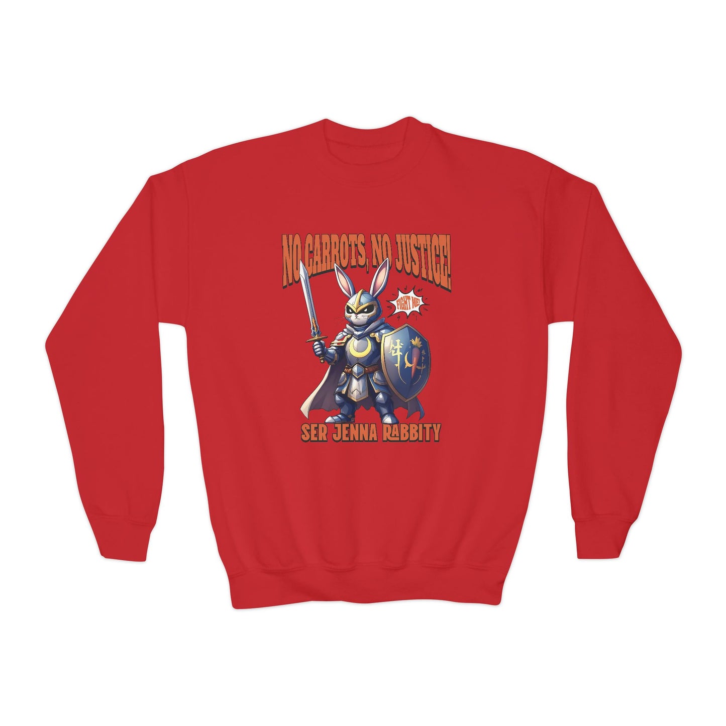 No Carrots, No Justice! Ser Jenna Rabbity Kid Sweatshirt