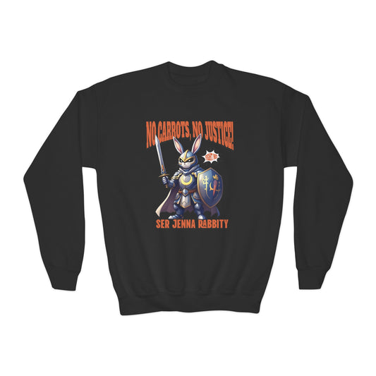 No Carrots, No Justice! Ser Jenna Rabbity Kid Sweatshirt